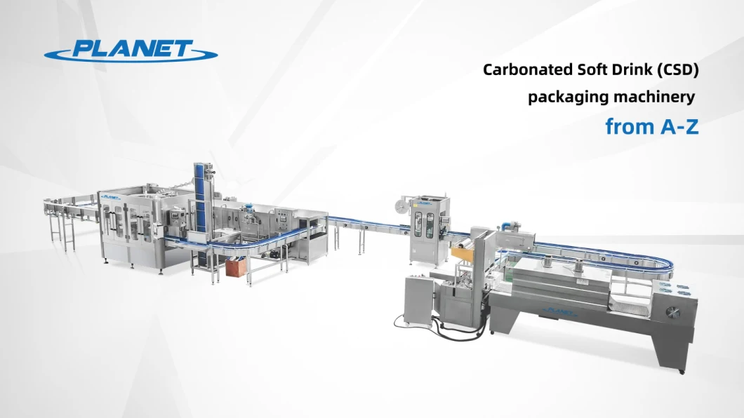 Dcgf Series 3 in 1 Carbonated Water Filling Machinery Packaging Soft Drink Filling Line Automatic Pet Bottle Soft Drink Beverage Filling Packaging Line