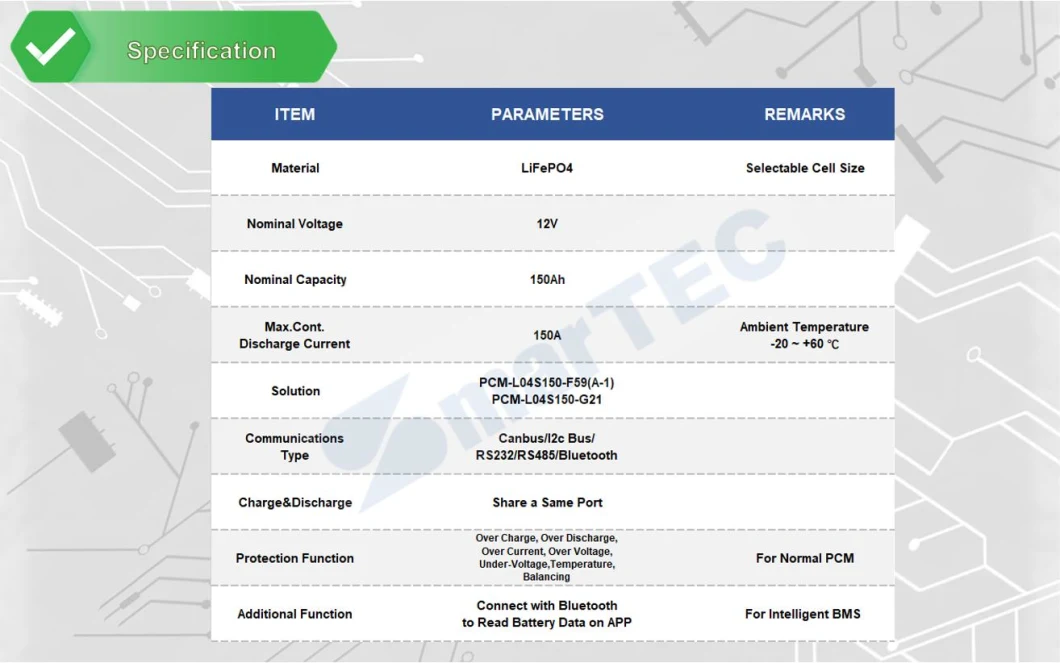 Lithium Iron Phosphate Battery LiFePO4 12V 150ah RV Marine Deep Cycle BMS Bluetooth Lithium Battery